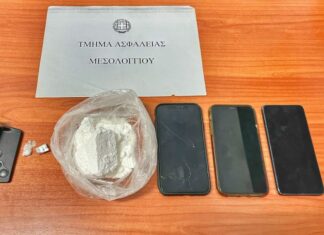 Δύο συλλήψεις στο Μεσολόγγι για διακίνηση ναρκωτικών