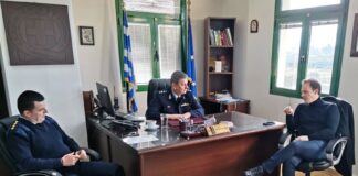Συνάντηση Ζαμπάρα με στελέχη της Αστυνομικής Διεύθυνσης Ακαρνανίας