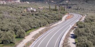 Tα πρώτα χιλιόμετρα του Αγρίνιο-Καρπενήσι, εναέριο βίντεο του έργου