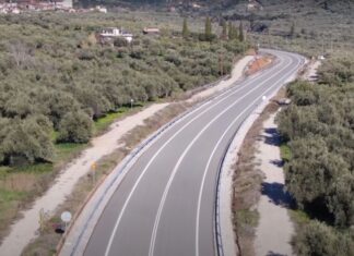 Tα πρώτα χιλιόμετρα του Αγρίνιο-Καρπενήσι, εναέριο βίντεο του έργου