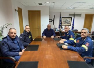Με το Διοικητή της Περιφερειακής Πυροσβεστικής Διοίκησης Δυτ. Ελλάδας συναντήθηκε ο Β.Γκίζας
