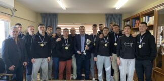 Τον πρωταθλητή «Λέων Μεσολογγίου» υποδέχθηκε ο Δήμαρχος Μεσολογγίου Σπύρος Διαμαντόπουλος