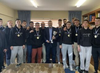 Τον πρωταθλητή «Λέων Μεσολογγίου» υποδέχθηκε ο Δήμαρχος Μεσολογγίου Σπύρος Διαμαντόπουλος