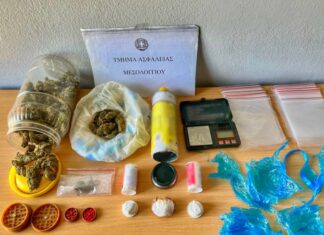 Συνελήφθησαν τρία άτομα για διακίνηση ναρκωτικών στο Μεσολόγγι