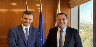 Συνάντηση του Θ. Βασιλόπουλου με τον Υφυπουργό Προστασίας του Πολίτη, Α. Νικολακόπουλο