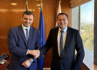 Συνάντηση του Θ. Βασιλόπουλου με τον Υφυπουργό Προστασίας του Πολίτη, Α. Νικολακόπουλο