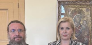 Συνάντηση της Αντιπεριφερειάρχη Γ. Ντάτσικα με το Μητροπολίτη Δαμασκηνό