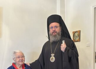 Επίσκεψη του Μητροπολίτη Δαμασκηνού στην αδελφότητα «Η Αγία Φιλοθέη»