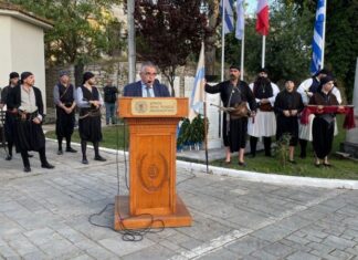 Τιμήθηκε ο Αρχηγός της Φρουράς στην Ιερή Πόλη του Μεσολογγίου