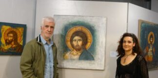 Εγκαινιάστηκε η έκθεση αγιογραφίας της Σπυριδούλας Τσιρώνη