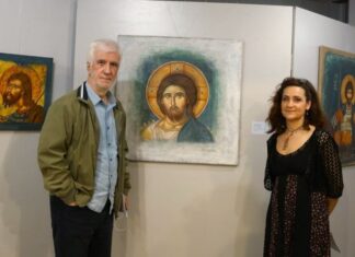 Εγκαινιάστηκε η έκθεση αγιογραφίας της Σπυριδούλας Τσιρώνη