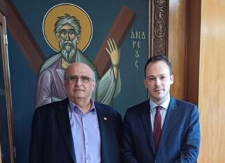 Σύσκεψη Ζαμπάρα με τον Πρύτανη Χρήστο Μπούρα