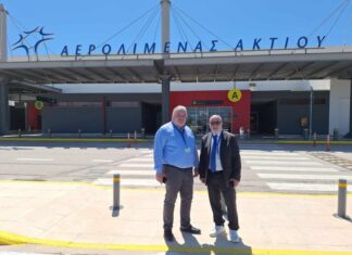 Επίσκεψη του αντιπεριφερειάρχη τουρισμού στο αεροδρόμιο Ακτίου και στο Messolonghi by locals