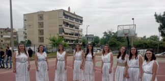 2o Γυμνάσιο Αγρινίου: Αναπαράσταση της Τελετής Αφής της Ολυμπιακής Φλόγας