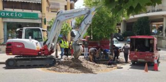 Αγρίνιο: Κλειστή μέχρι νεωτέρας η οδός Μακρή για τα έργα φυσικού αερίου