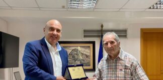 Τον Ντίνο Μακρυγιάννη τίμησε ο Δήμαρχος Ναυπακτίας