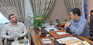 Συνάντηση Παπαναστασίου με τον Υφυπουργό Προστασίας του Πολίτη