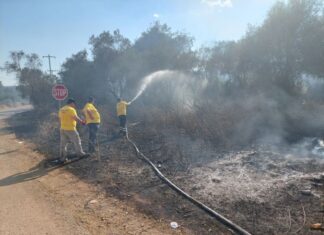Οι Εθελοντές Διασώστες Αγρινίου (E.Δ.A.) δίπλα στην πυροσβεστική ενισχύοντας το έργο της