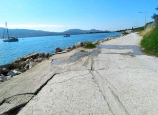 Σε… χαλασμένο δρόμο μετέφεραν την πιάτσα ταξί στην Πάλαιρο