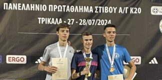 Δυο φορές πρωταθλητής εφήβων ο Διονύσης Καψάλης στο πανελλήνιο πρωτάθλημα k20