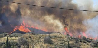 Πυρκαγιά στον Πρόδρομο Ξηρομέρου – Δύο μηνύματα από το 112