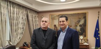 Ο Φρέντι Μπελέρης στο Δημαρχείο Αγρινίου