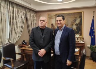 Ο Φρέντι Μπελέρης στο Δημαρχείο Αγρινίου