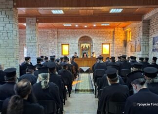 Ιερατική Σύναξη στη Mητρόπολη Αιτωλίας & Ακαρνανίας