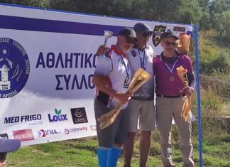 Χάλκινο μετάλλιο για το Δημήτρη Σιαπλαούρα του Σκοπευτικού Oμίλου Αιτωλοακαρνανίας