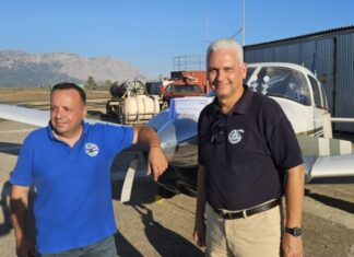 Ο Φωκιών Ζαΐμης στους πανελλήνιους αεραθλητικούς αγώνες γενικής αεροπορίας στο Μεσολόγγι