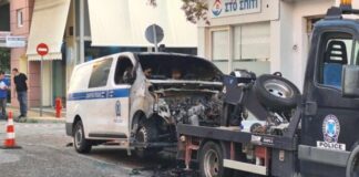 Μεσολόγγι: Προφυλακιστέος ο 17χρονος αναρχικός για τον εμπρησμό στο περιπολικό της Τροχαίας