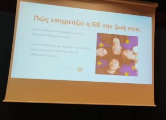 Εκπαιδευτική εκδήλωση του 1ου Λυκείου Μεσολογγίου – Παλαμαϊκής Σχολής για την Ευρωπαϊκή Ένωση