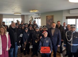 Έψαλε τα κάλαντα στο Δήμαρχο Μεσολογγίου η Φιλαρμονική «Χρήστος Καψάλης»