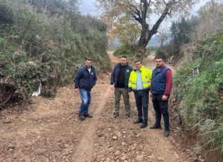 Επίσκεψη Μαυρομμάτη σε καθαρισμούς ρεμάτων στο Δήμο Ξηρομέρου