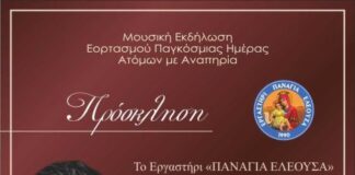 O Γιώργος Περρής στην εκδήλωση του Εργαστηρίου «Παναγία Ελεούσα»
