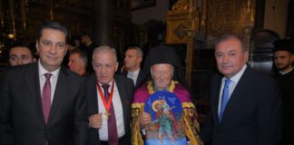 Εικόνα του Αγίου Χριστοφόρου δώρισε στο Βαρθολομαίο ο Γ. Παπαναστασίου