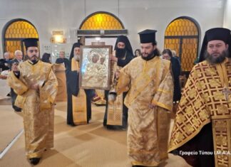 Η εικόνα της Παναγίας της Δαμάστας λαμπρύνει την εορτή του Αγίου Γρηγορίου του Θεολόγου στο Αγρίνιο