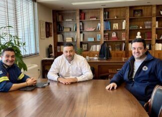 Συνάντηση Μαυρομμάτη με το νέο Διοικητή Πυροσβεστικών Υπηρεσιών Αιτωλοακαρνανίας