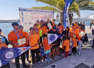 Eξαιρετική εμφάνιση το ΝΟΜεσολογγίου στο Πανελλήνιο Πρωτάθλημα κάνοε καγιάκ μεγάλων αποστάσεων