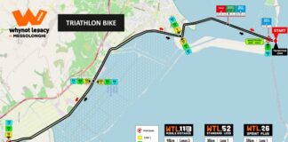 Ο χάρτης του Triathlon Bike του αγώνα WTL Messolonghi Legacy