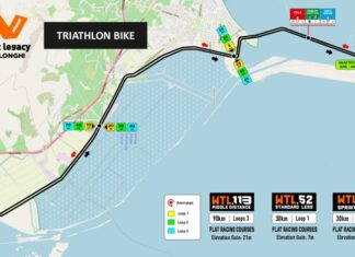 Ο χάρτης του Triathlon Bike του αγώνα WTL Messolonghi Legacy