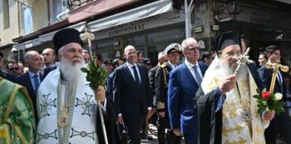 Ηγετική εμφάνιση Δένδια στο Μεσολόγγι