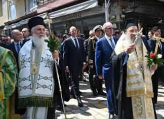 Ηγετική εμφάνιση Δένδια στο Μεσολόγγι