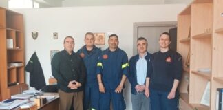 Συνάντηση του Εμπορικού Συλλόγγου Μεσολογγίου με το Διοικητή των Πυροσβεστικών Υπηρεσιών