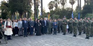 Το Μεσολόγγι τίμησε με μεγαλοπρέπεια τον Αρχηγό της Φρουράς Αθανάσιο Ραζή-Κότσικα