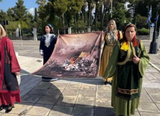 Tιμή στη μνήμη του Αρχηγού της Φρουράς του Μεσολογγίου Αθανάσιου Ραζή-Κότσικα