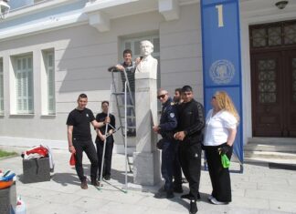 Τις προτομές στη Δημοτική Πινακοθήκη συντήρησαν οι σπουδαστές της ΣΑΕΚ Μεσολογγίου