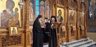 Με κατάνυξη τελέστηκε η Αγιολογική Σύναξη αφιερωμένη στον Άγιο Ιερώνυμο Σιμωνοπετρίτη