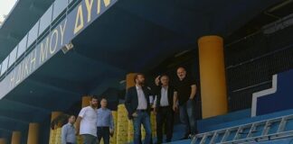 Στα έργα στο γήπεδο του Παναιτωλικού ο Φαρμάκης