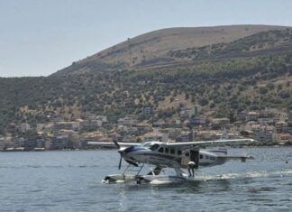 Η πρώτη επίσημη δοκιμαστική πτήση υδροπλάνου στην Αμφιλοχία